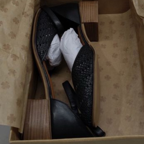 Lucky Brand “Maliya” Ankle Strap Woven Toe Block Heel – Size 10 – NEW - Picture 3 of 4